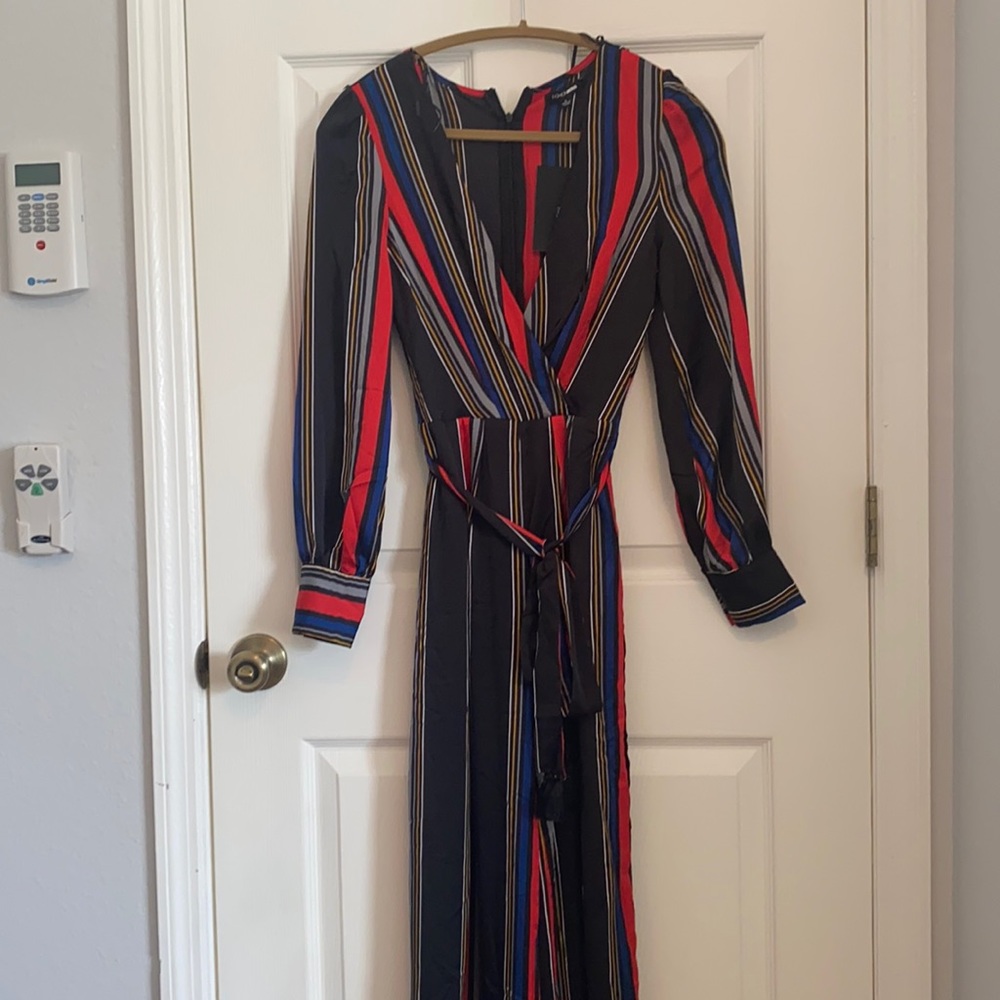 Nwt stripped jumpsuit